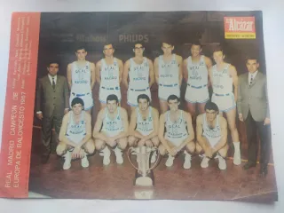 Revista Baloncesto Real Madrid 1967 tamaño folio