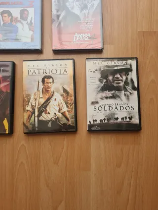 Lote 7 DVDs Mel Gibson (Acción/Aventura)