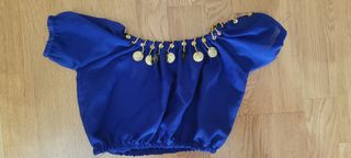 Disfraz danza del vientre azul