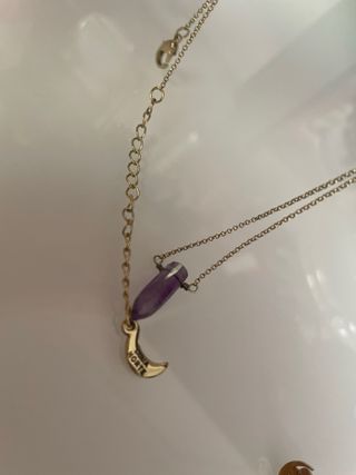 Collar y pendientes Luna Norte amatista