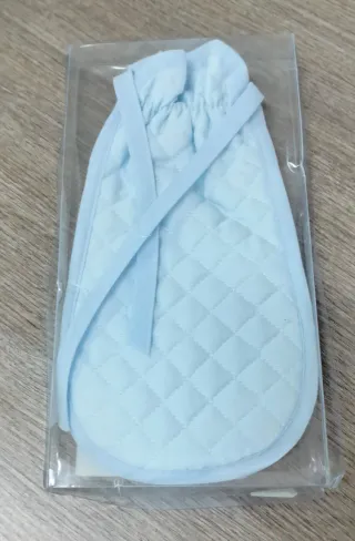 Porta biberon azzurro imbottito