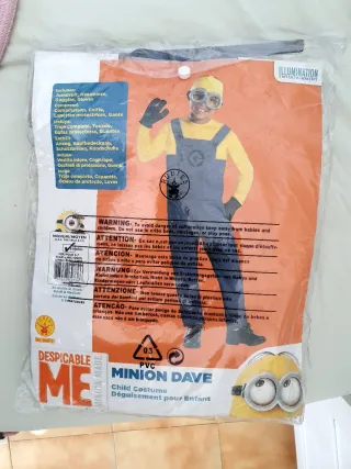 Disfraz Minion Dave Talla 5-7 Años
