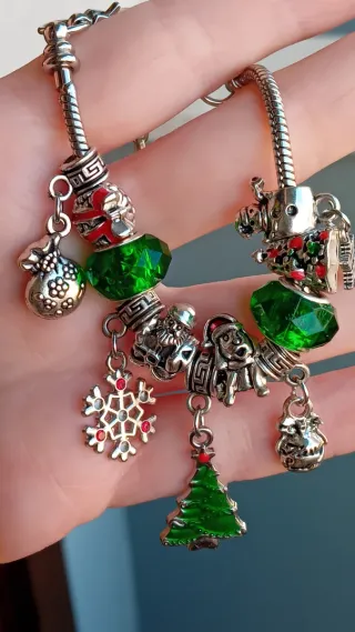 Bracciale multicharms Natale