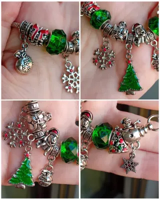 Bracciale multicharms Natale