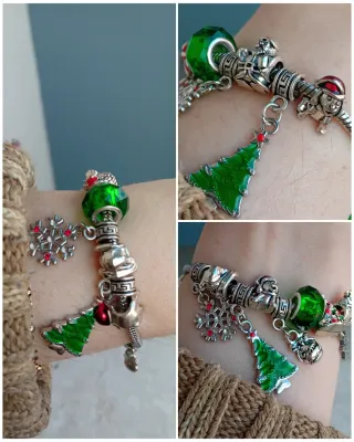 Bracciale multicharms Natale