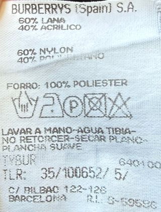 Jersey Burberrys Vintage Verde