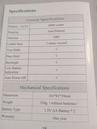 Multímetro Digital Bluetooth ZOYI ZT-300AB