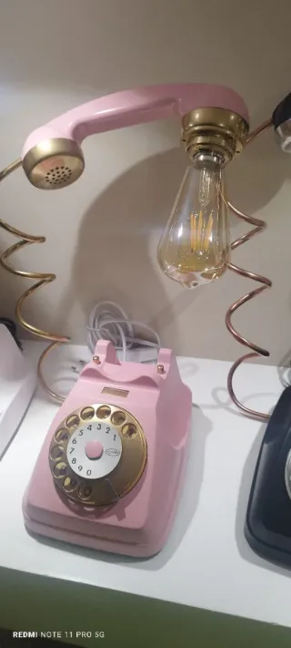 Lampada Telefono Design Vintage