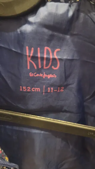 Chaleco acolchado niña floral, talla 11/12 - 152cm