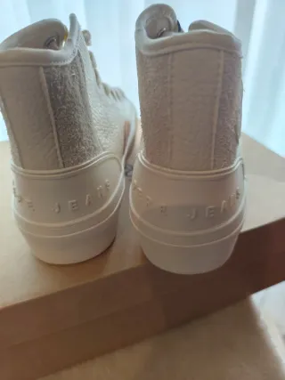 Botines Pepe Jeans Beige y Blanco