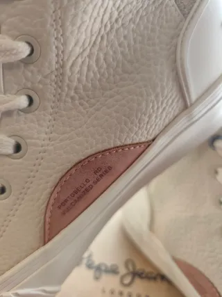 Botines Pepe Jeans Beige y Blanco