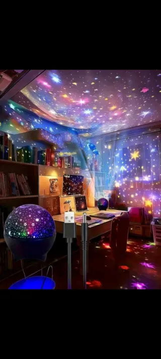 Proyector de estrellas multicolor