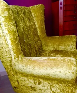 Sillón Vintage Terciopelo Verde