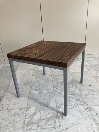 Mesita auxiliar metal-madera