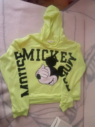 Jersey niña H&M Mickey Mouse verde