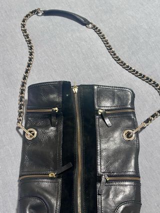 Bolso Piel Purificación García Negro