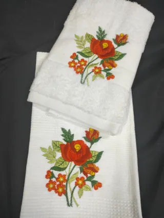 Conjunto Panos Cozinha bordados