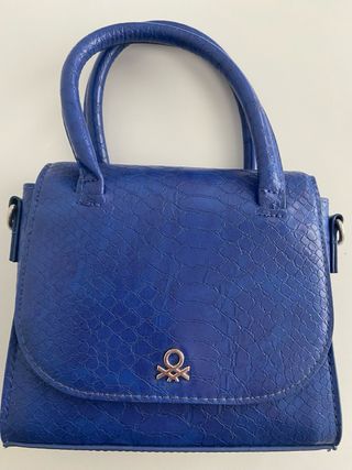 Bolso Benetton Azul Pequeño