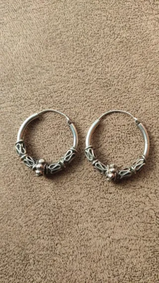 Pendientes Aro Plata Ley 925