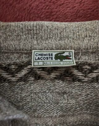 Jersey Lacoste Hombre Beige