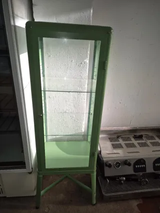 Vitrina expositora verde