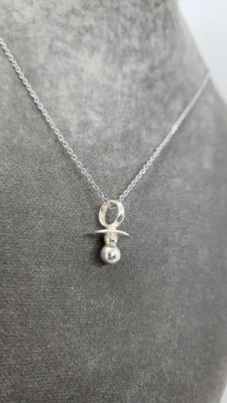 Colgante chupete plata 1ª ley