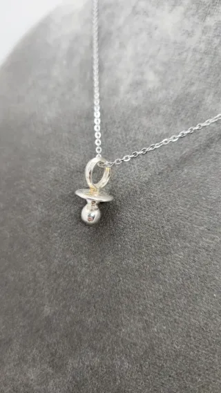 Colgante chupete plata 1ª ley