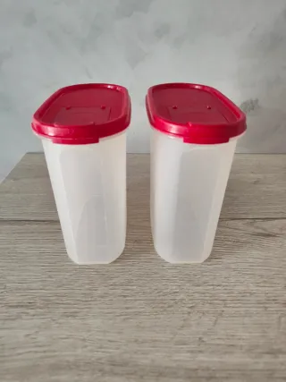 Set 6 Botes Tupperware Transparentes