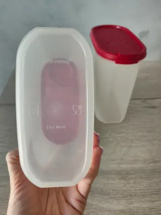 Set 6 Botes Tupperware Transparentes