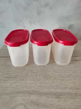 Set 6 Botes Tupperware Transparentes