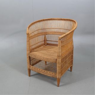 Sillón de ratán artesanal