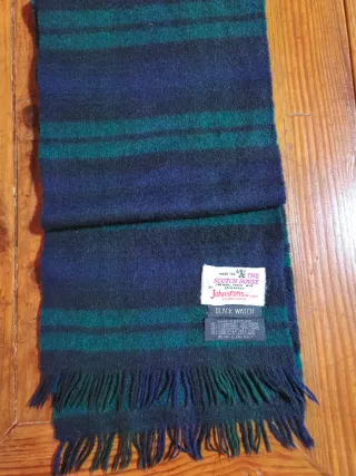 Sciarpa Johnstons of Elgin Black Watch In lana e c