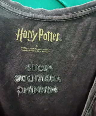 T-shirt Harry Potter XL Grigio Verde