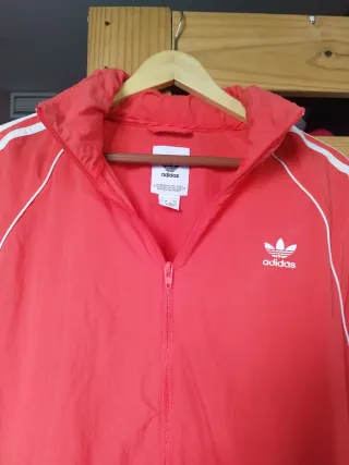 Chaqueta Adidas Roja Y2K Talla L