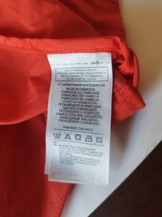 Chaqueta Adidas Roja Y2K Talla L