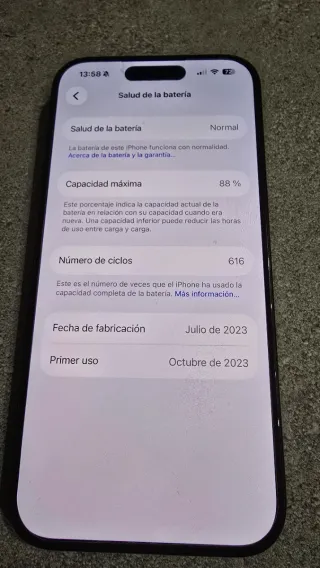 iPhone 15 Pro 128GB Negro/Gris