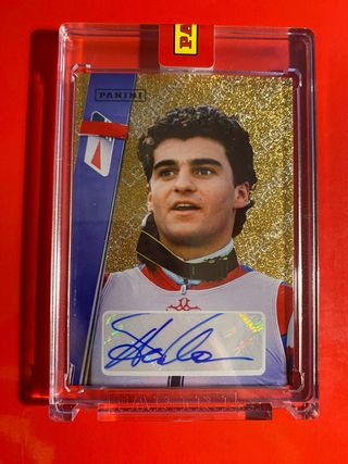 Alberto Tomba Carta Firmata Panini Giochi Olimpici