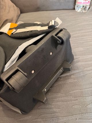 Zaino trolley grigio e arancione