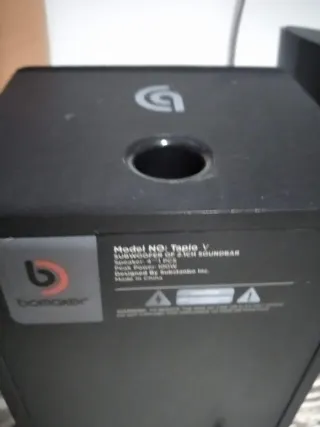 Barra de Sonido Bomaker tapio vNegra