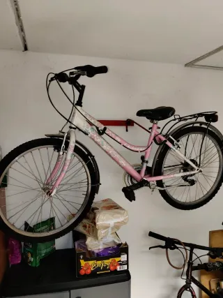 Bici bambina rosa con fiori
