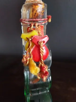 Botellita Vintage Crema de Menta Destilerías Escat