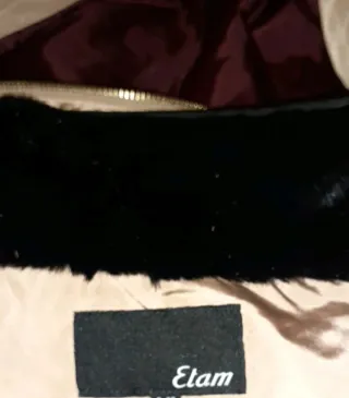 Plumas Etam beige acolchado