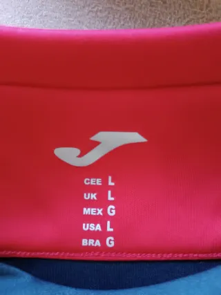 Camiseta Joma Hombre Talla L Azul y Rojo