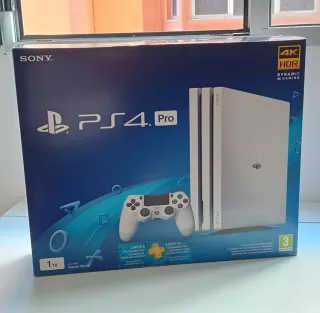 Consola PS4 Pro Blanca + 2 Mandos