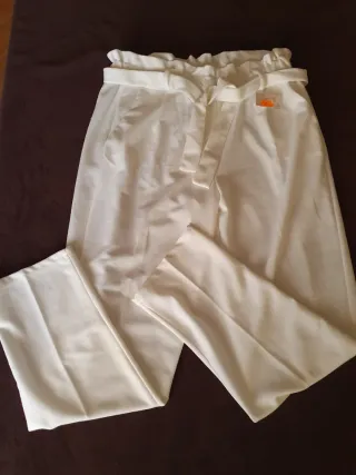 Pantalon fluido blanco T.XL (42) NUEVO