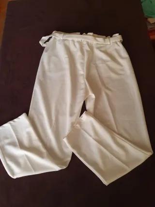 Pantalon fluido blanco T.XL (42) NUEVO
