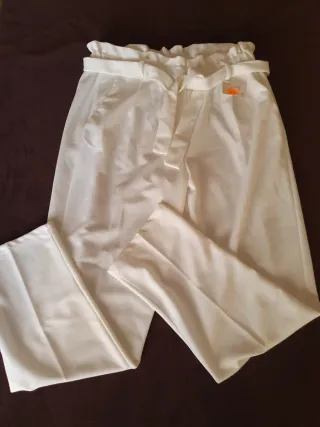 Pantalon fluido blanco T.XL (42) NUEVO