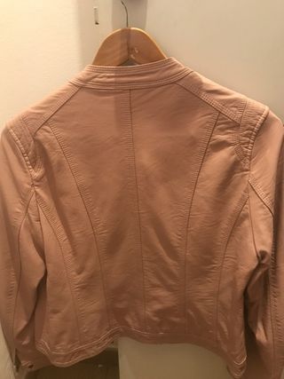 Chaqueta polipiel rosa Talla XL