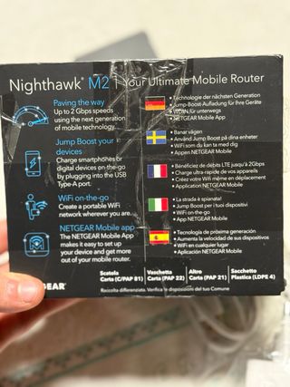 Netgear Nighthawk M2 MR2100 Router Móvil 4G LTE