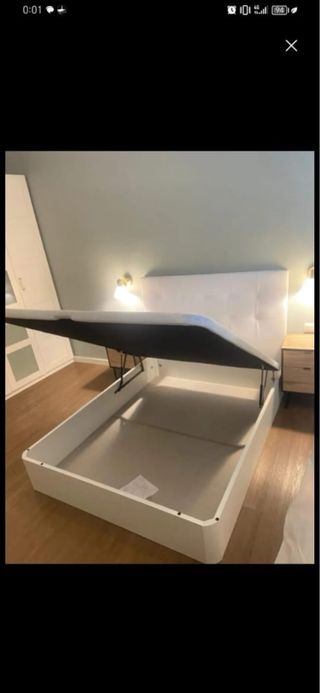 Cama con almacenaje y cabecero